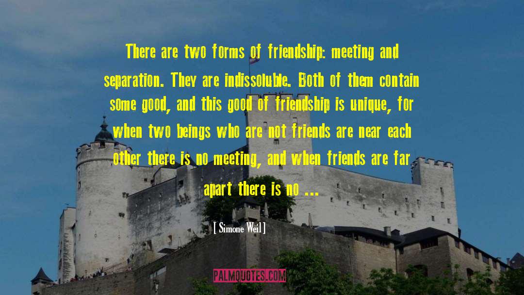 Distance Friendship quotes by Simone Weil