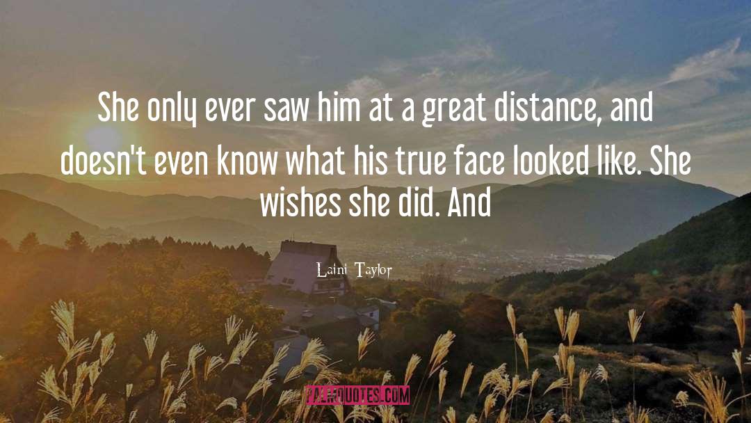 Distance quotes by Laini Taylor