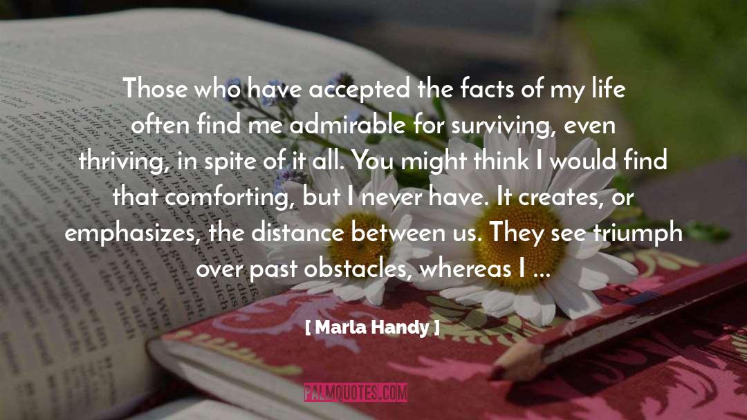 Distance quotes by Marla Handy
