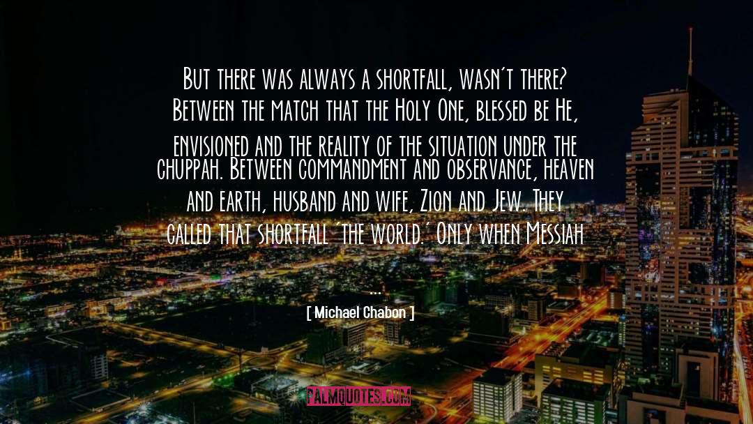 Distances quotes by Michael Chabon