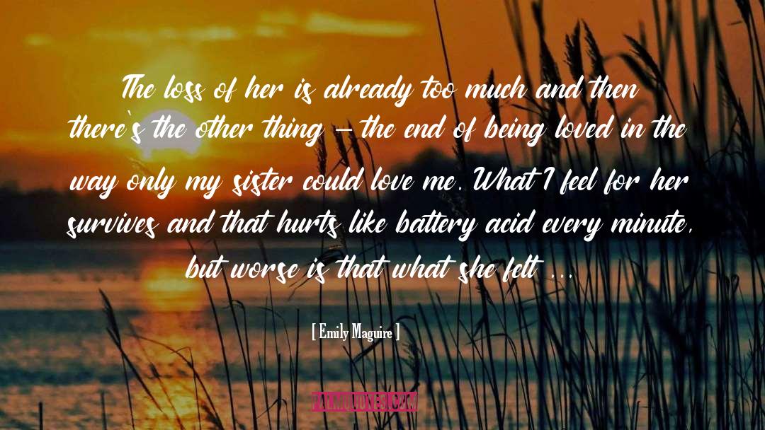 Distant Love Loss quotes by Emily Maguire