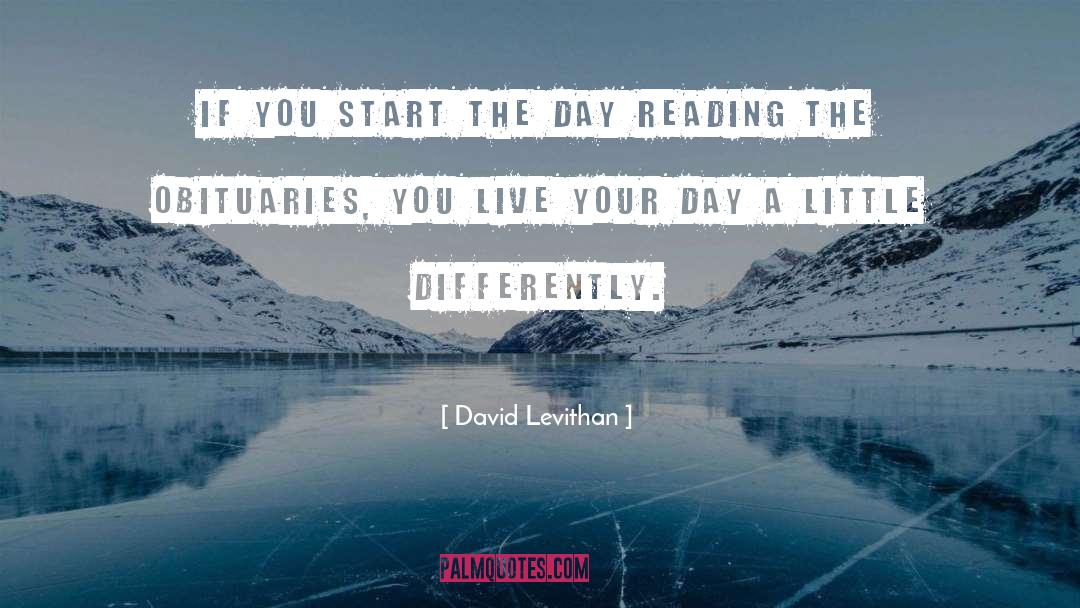 Distasio Obituary quotes by David Levithan