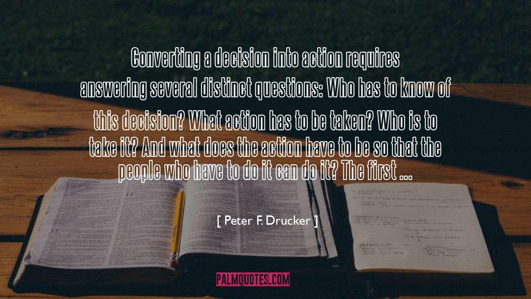 Distinct quotes by Peter F. Drucker