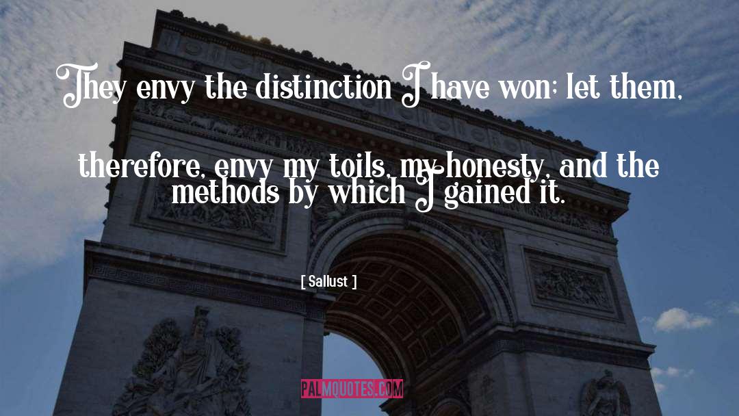 Distinction quotes by Sallust