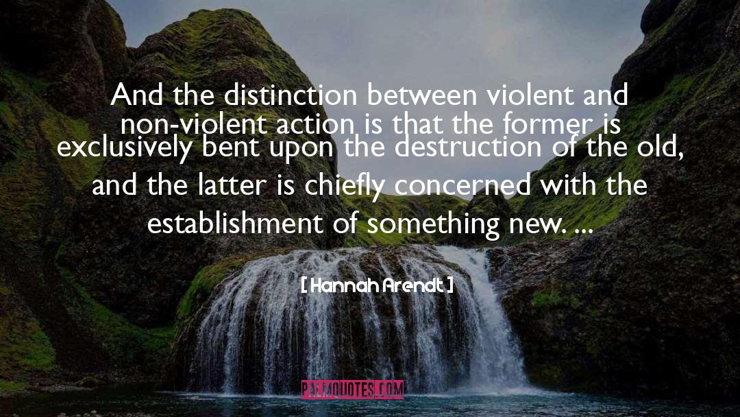 Distinction quotes by Hannah Arendt