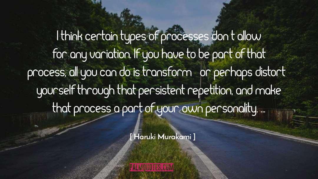 Distort quotes by Haruki Murakami
