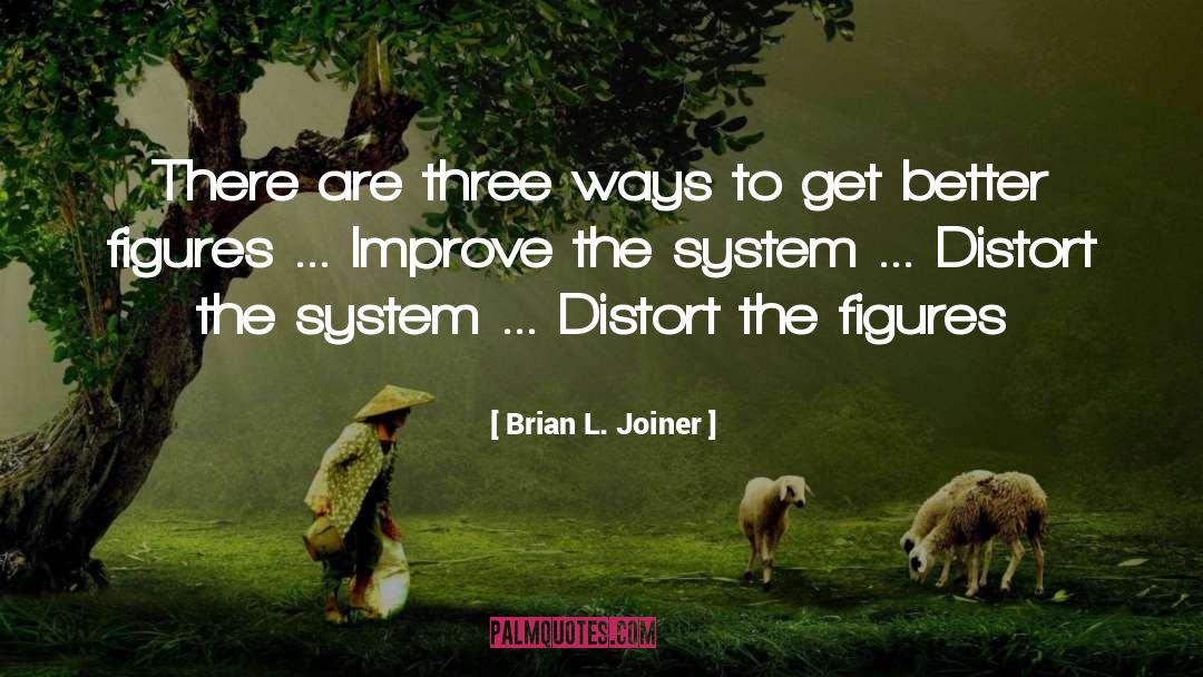 Distort quotes by Brian L. Joiner