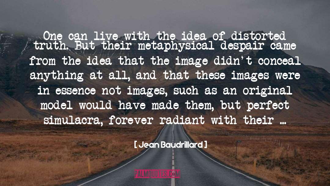 Distorted Views quotes by Jean Baudrillard