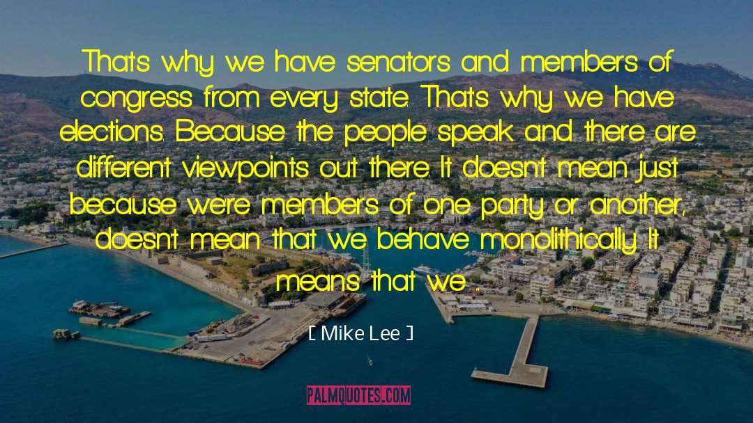 Distorted Views quotes by Mike Lee