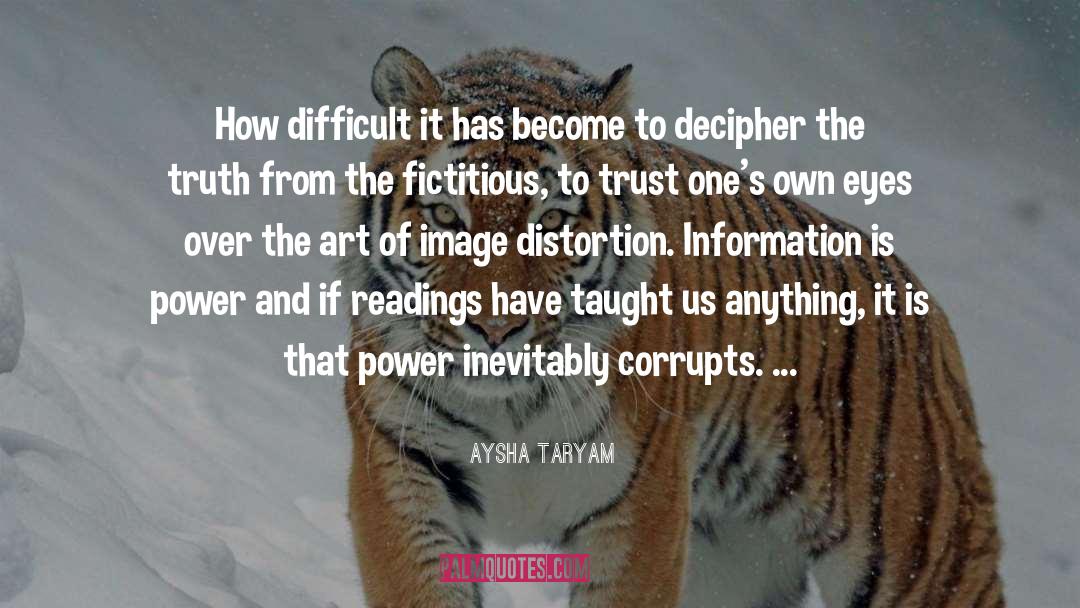 Distortion quotes by Aysha Taryam