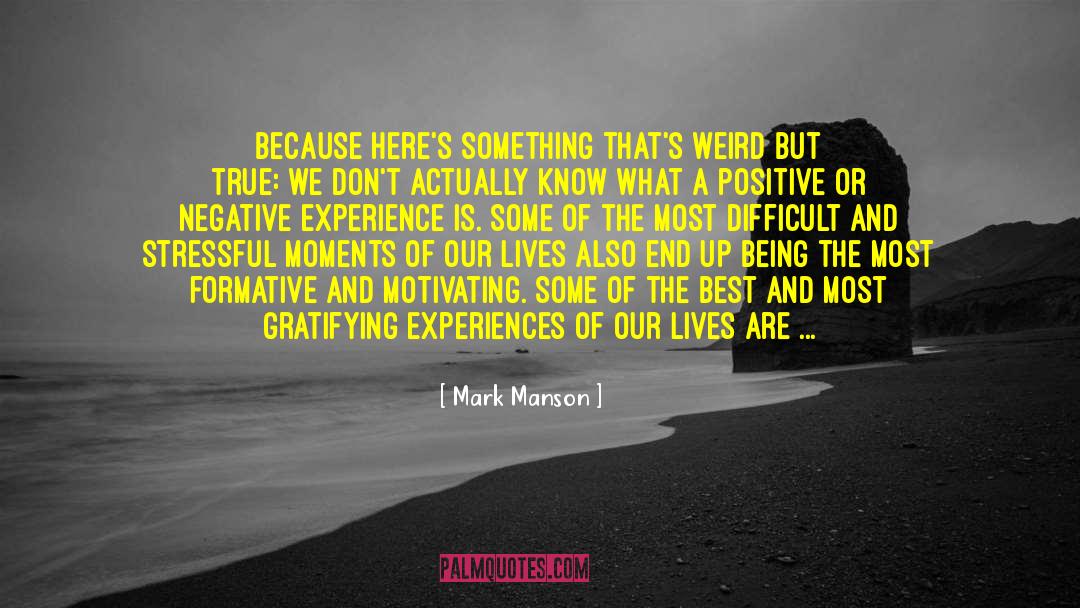 Distracting quotes by Mark Manson