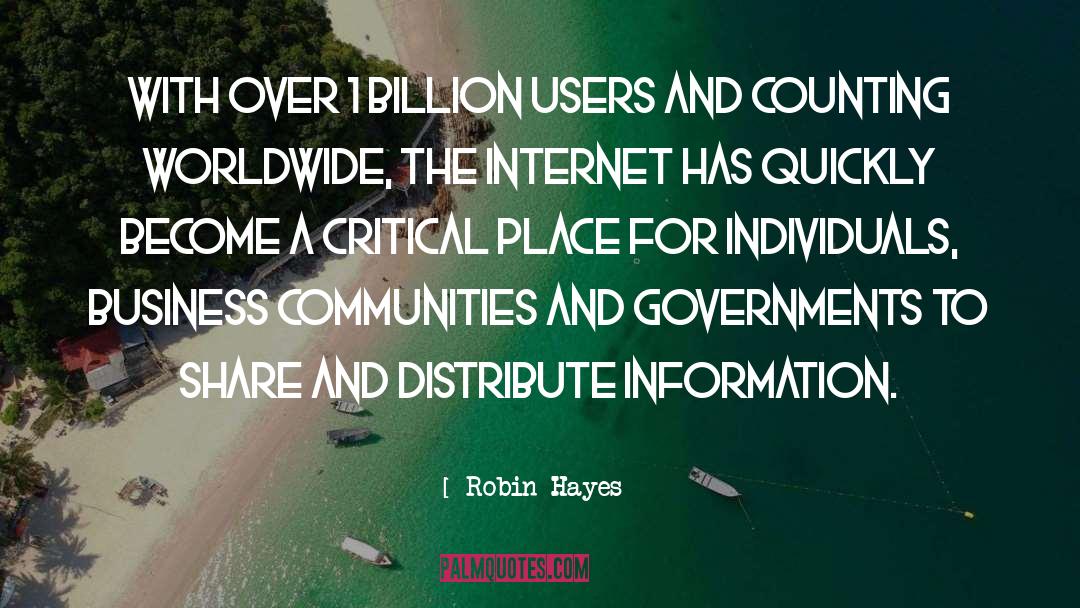 Distribute quotes by Robin Hayes