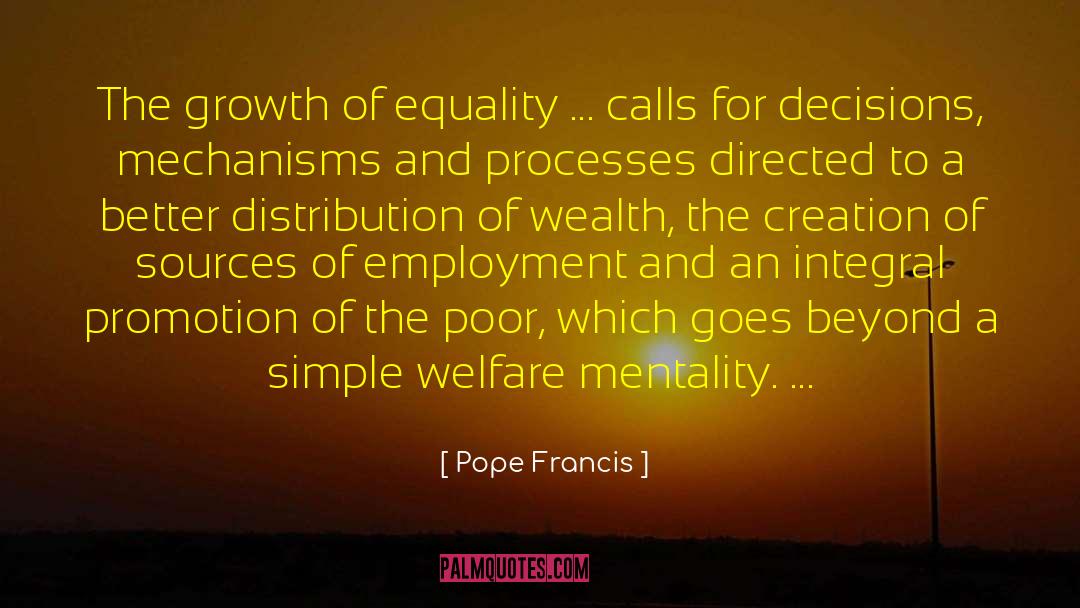 Distribution Of Wealth quotes by Pope Francis