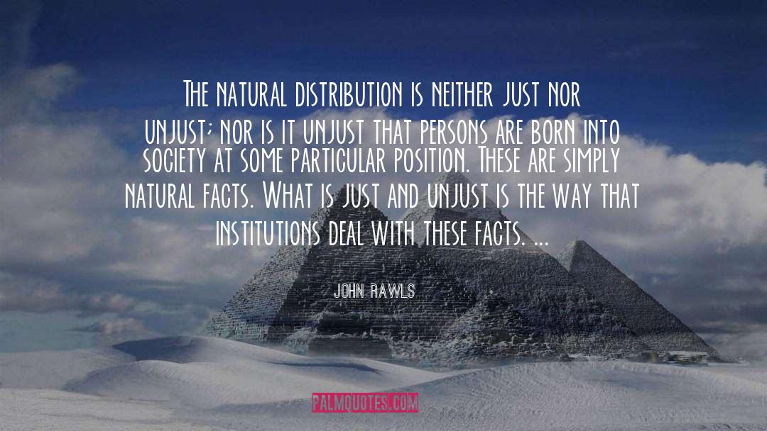 Distribution quotes by John Rawls