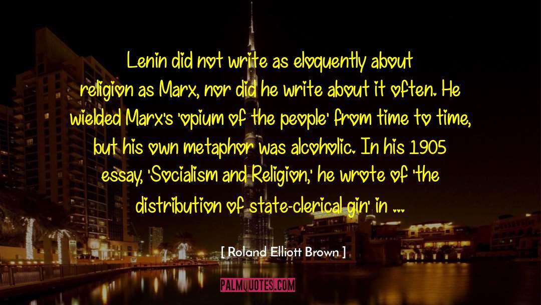 Distribution quotes by Roland Elliott Brown