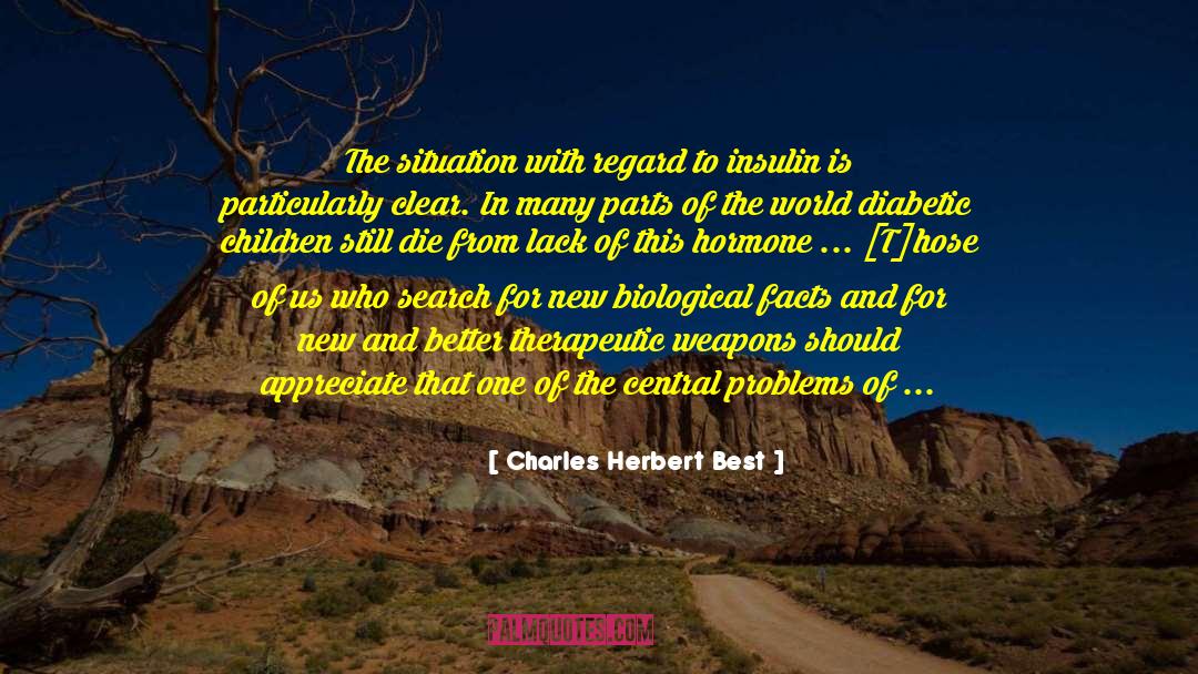 Distribution quotes by Charles Herbert Best