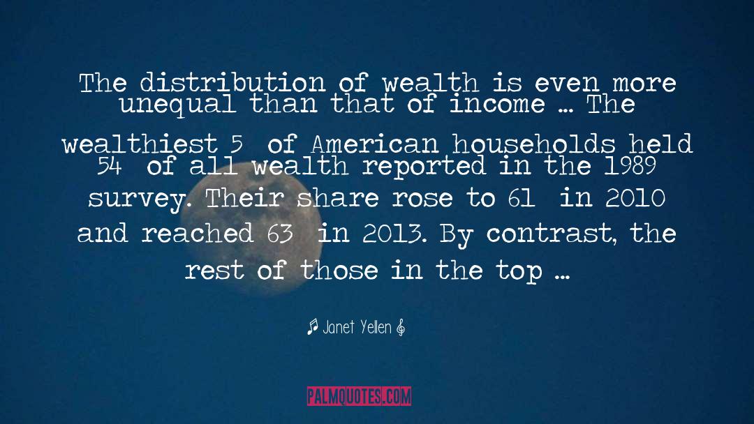 Distribution quotes by Janet Yellen