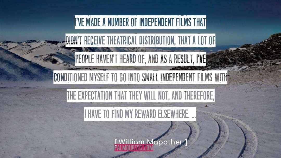 Distribution quotes by William Mapother