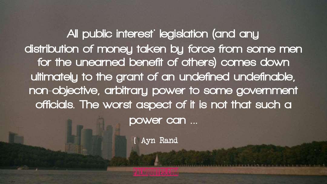 Distribution quotes by Ayn Rand