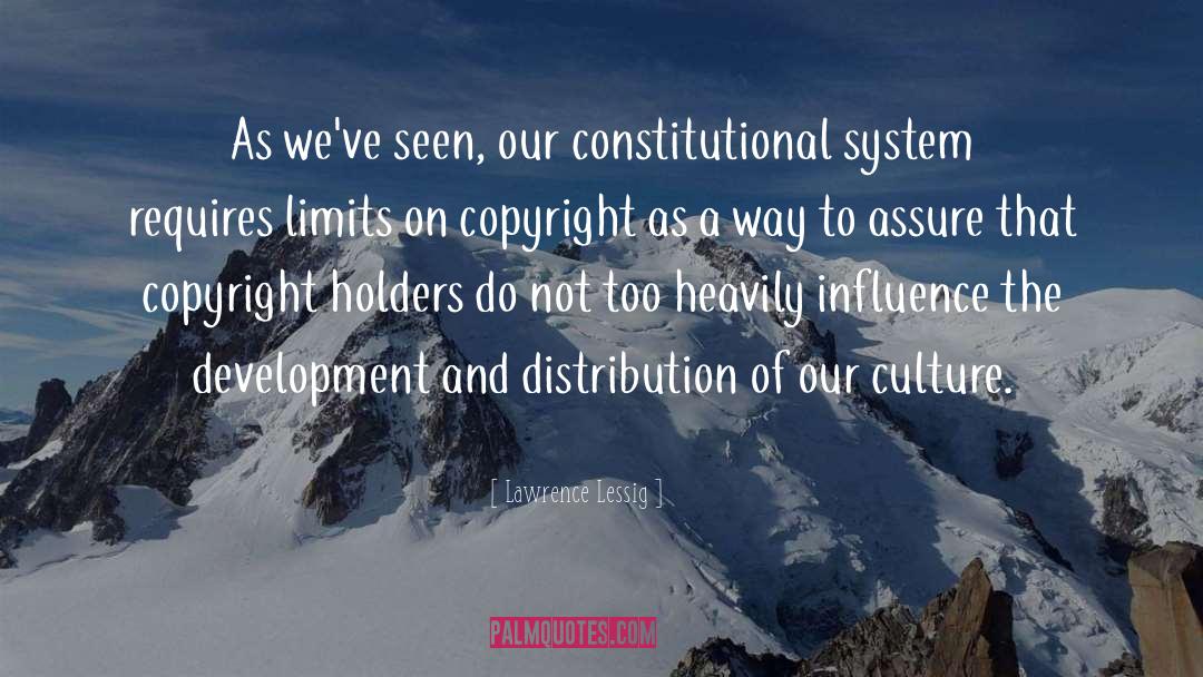 Distribution quotes by Lawrence Lessig