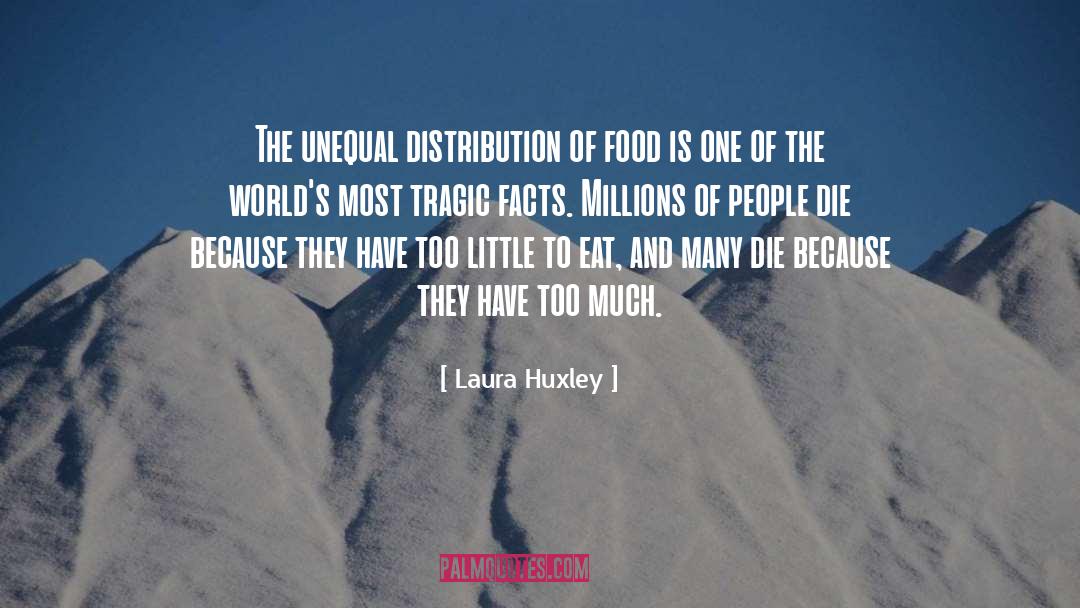 Distribution quotes by Laura Huxley