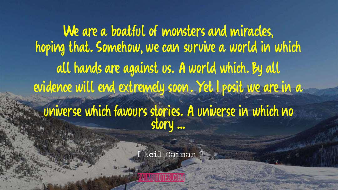 Distruction Universe quotes by Neil Gaiman