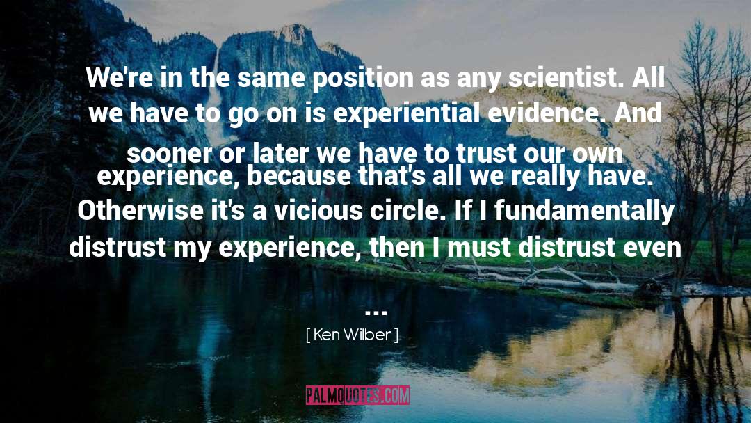 Distrust quotes by Ken Wilber