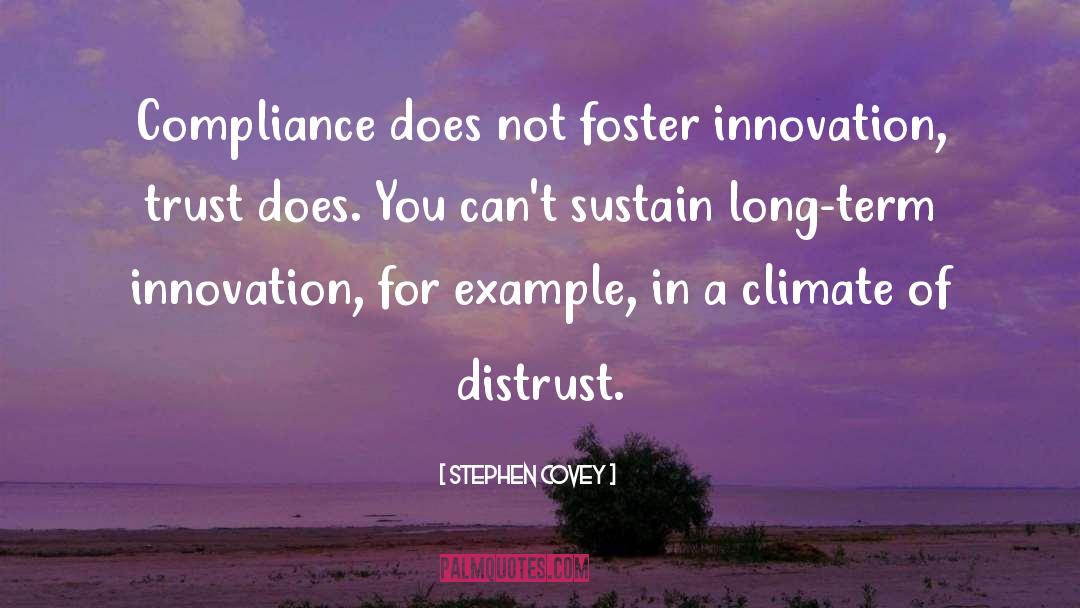 Distrust quotes by Stephen Covey