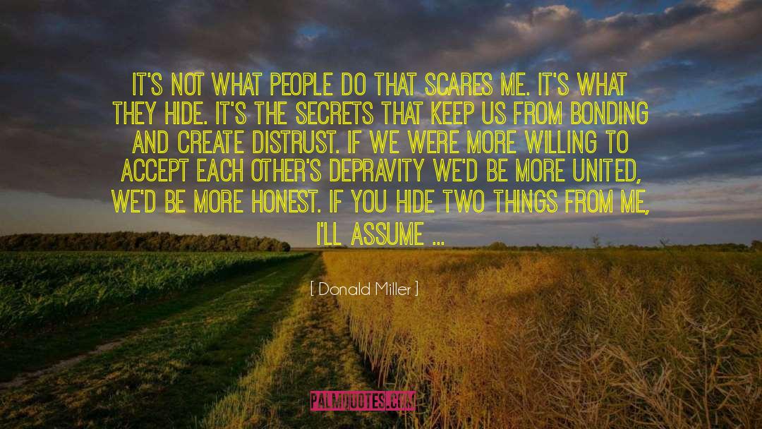 Distrust quotes by Donald Miller