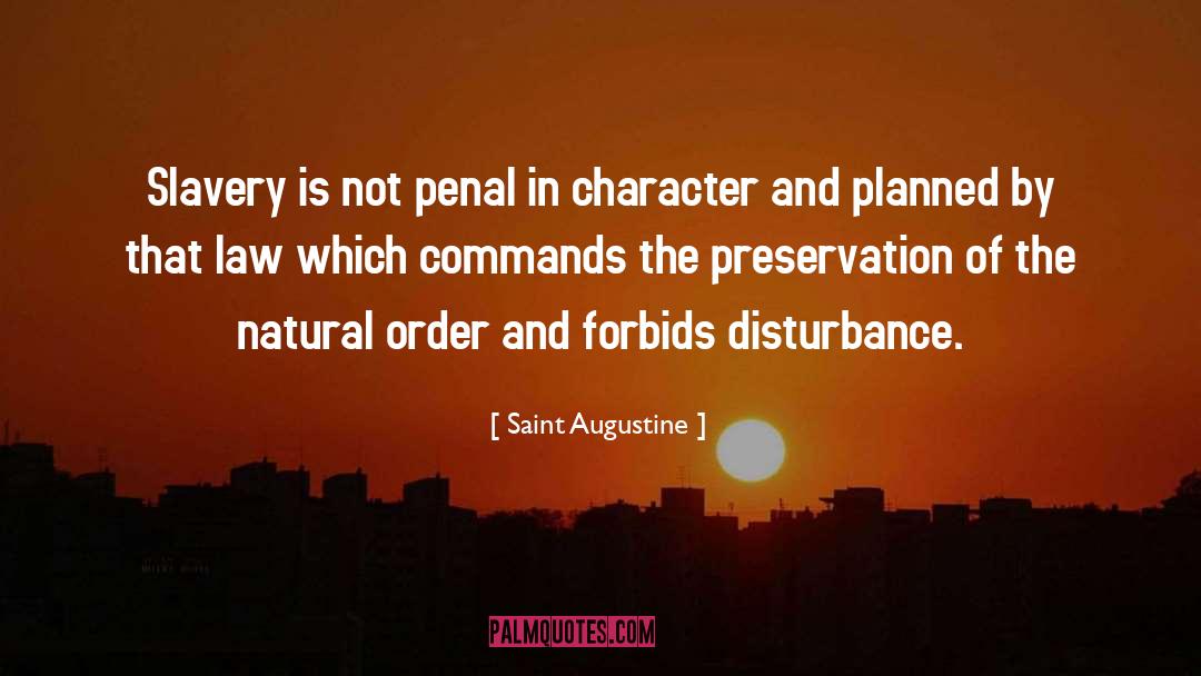 Disturbance quotes by Saint Augustine