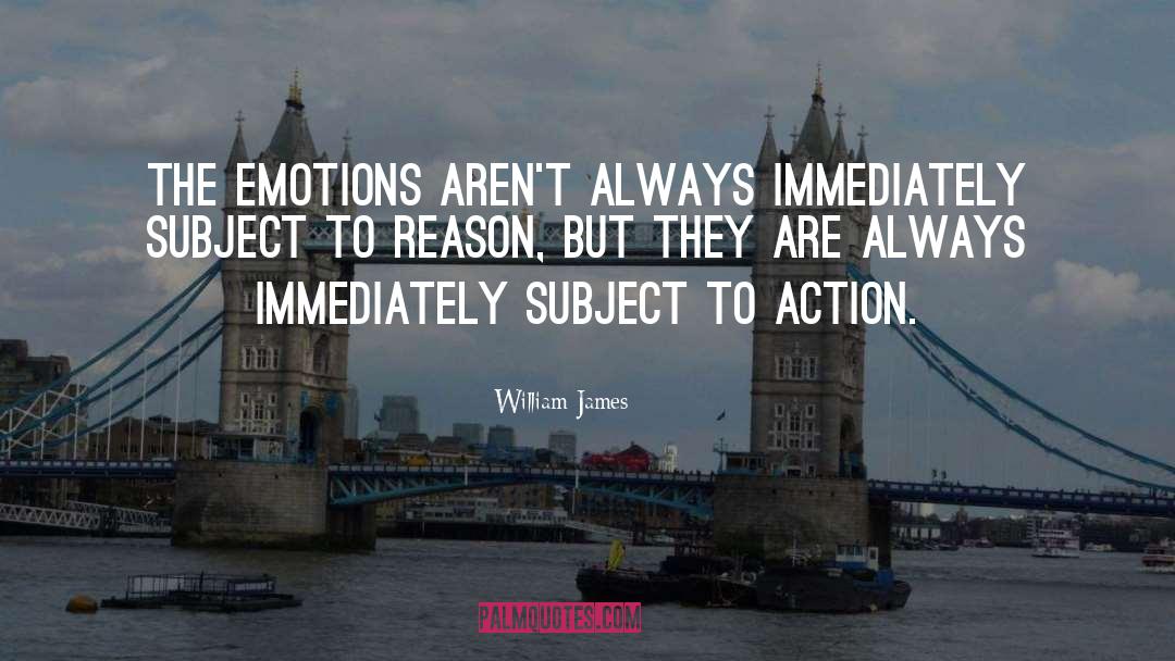 Disturbing Emotions quotes by William James