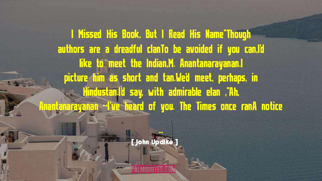 Divan I Kabir quotes by John Updike