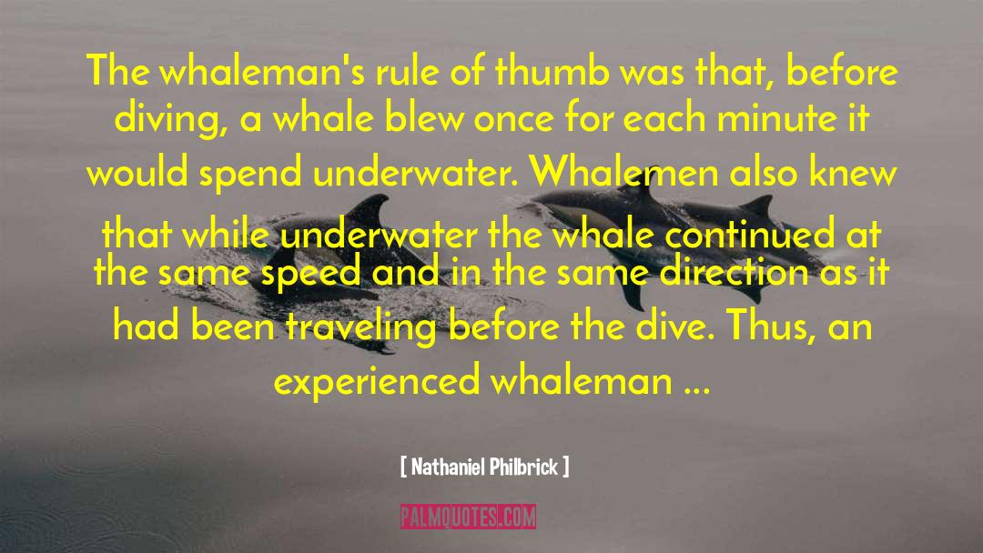 Dive quotes by Nathaniel Philbrick