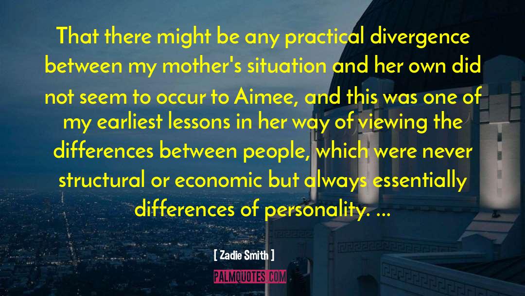 Divergence quotes by Zadie Smith