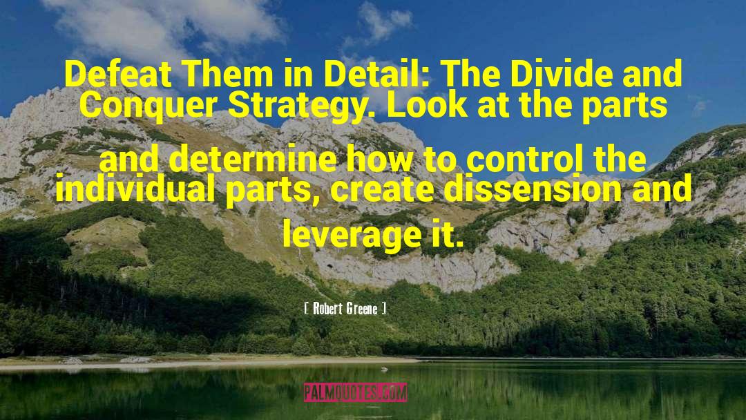 Divide And Conquer quotes by Robert Greene