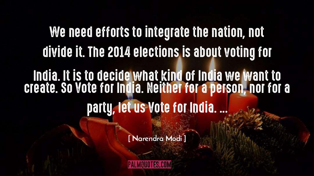 Divide quotes by Narendra Modi