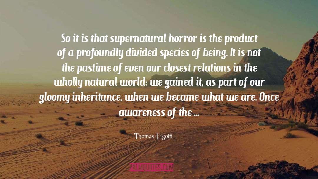 Divided quotes by Thomas Ligotti