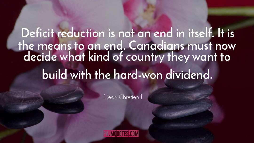 Dividend quotes by Jean Chretien