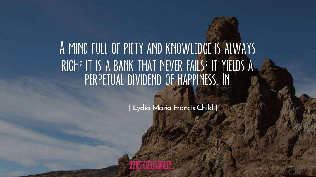 Dividend quotes by Lydia Maria Francis Child