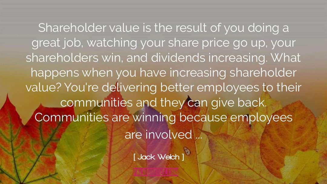 Dividends quotes by Jack Welch