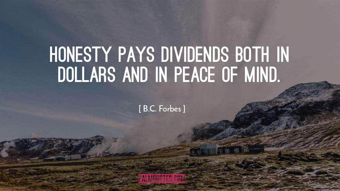 Dividends quotes by B.C. Forbes
