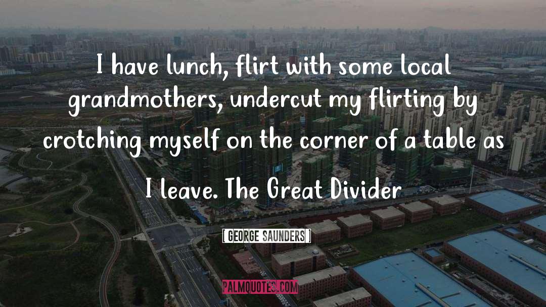 Divider quotes by George Saunders