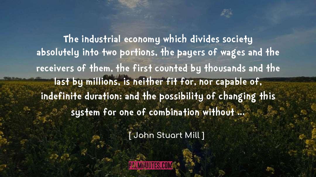 Divides quotes by John Stuart Mill