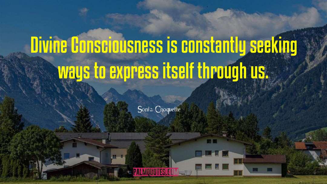 Divine Consciousness quotes by Sonia Choquette