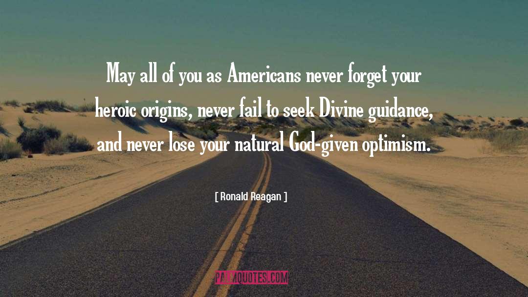 Divine Guidance quotes by Ronald Reagan