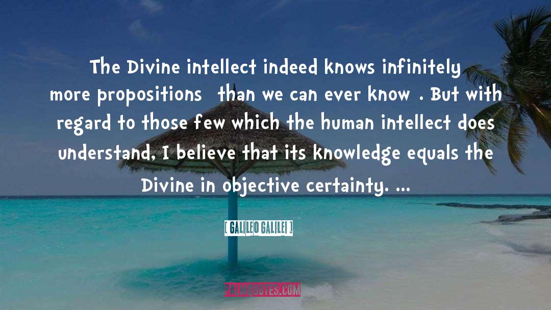 Divine Intellect quotes by Galileo Galilei