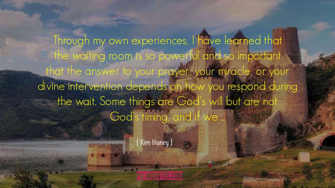 Divine Intervention quotes by Kim Haney