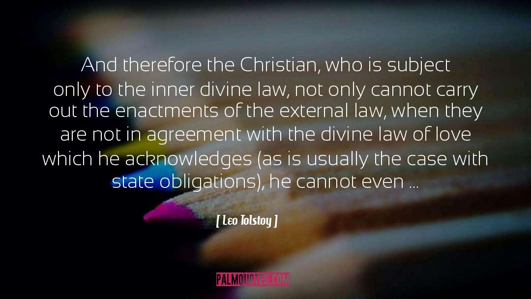 Divine Law quotes by Leo Tolstoy