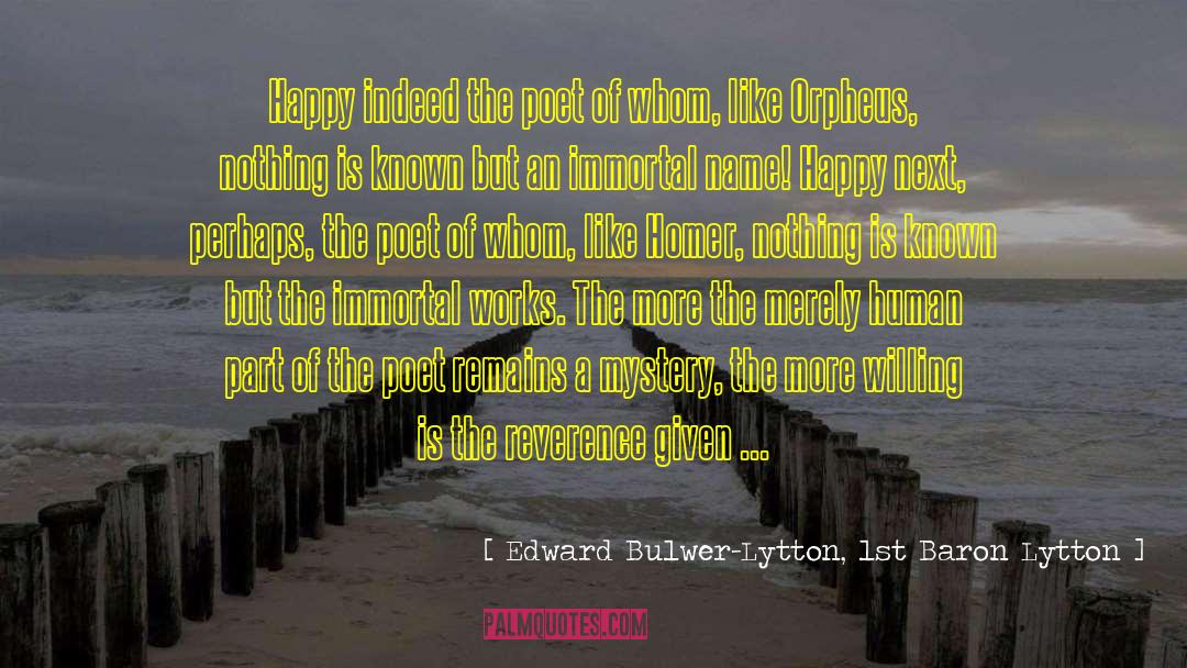 Divine Mission quotes by Edward Bulwer-Lytton, 1st Baron Lytton