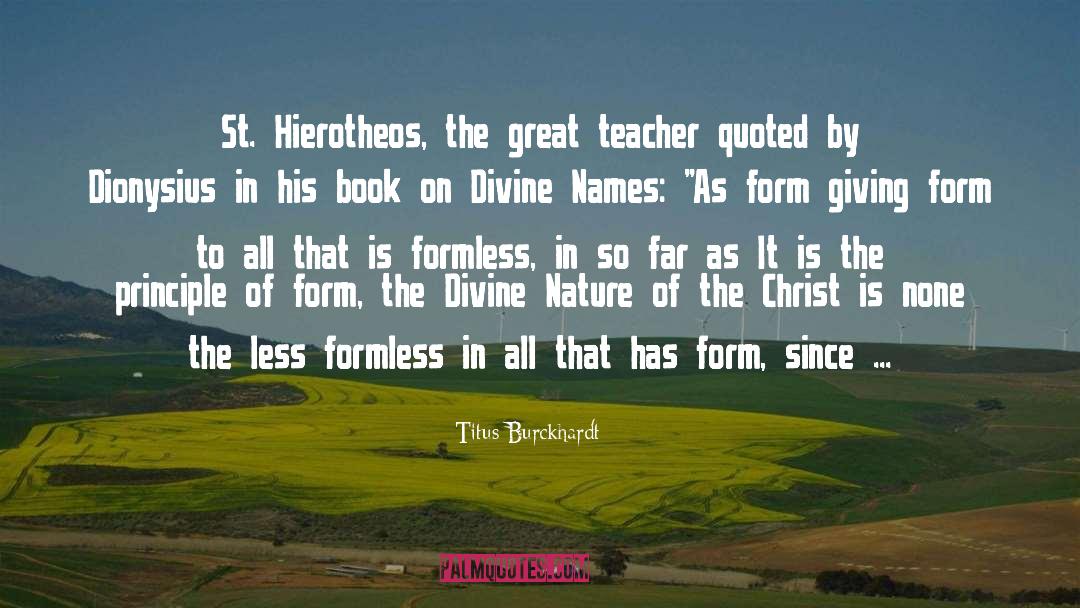 Divine Names quotes by Titus Burckhardt